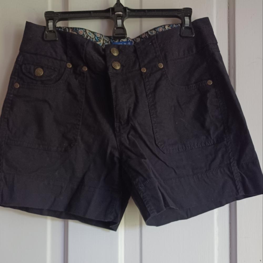 Women's Black Cargo Shorts